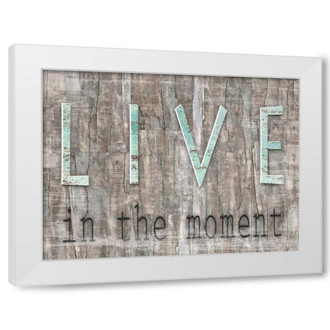 Weathered Wood Live White Modern Wood Framed Art Print by Donovan, Kelly