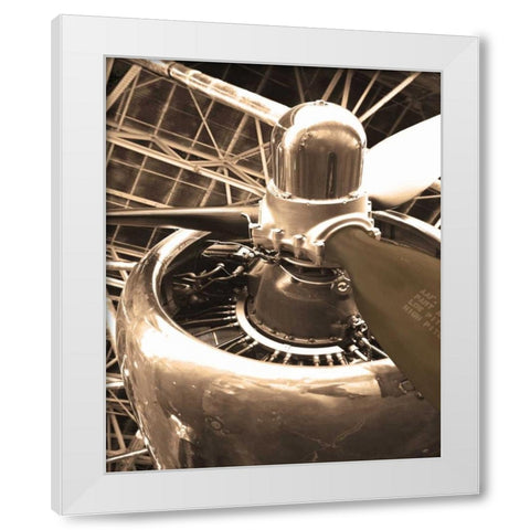 DC 4 Aircraft White Modern Wood Framed Art Print by Delimont, Danita