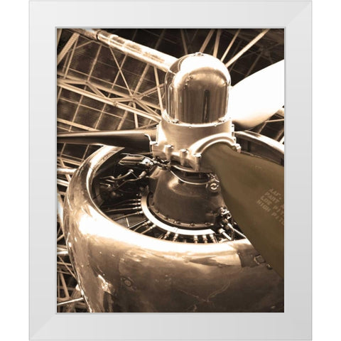 DC 4 Aircraft White Modern Wood Framed Art Print by Delimont, Danita