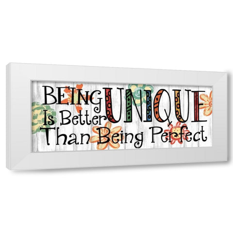Being Unique White Modern Wood Framed Art Print by Knutsen, Conrad