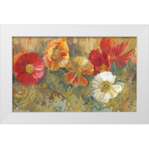 Autumns White Modern Wood Framed Art Print by Vollherbst-Lane, Elaine