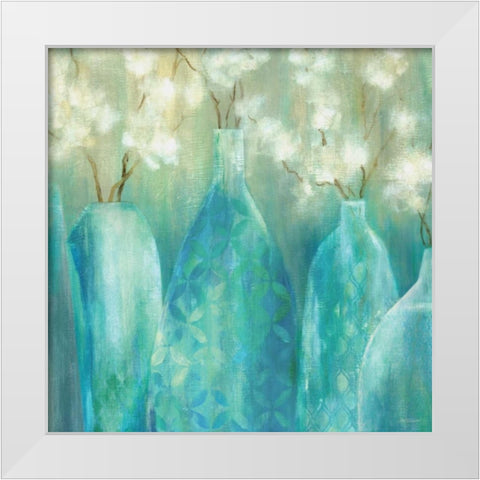 Topaz Arrangement White Modern Wood Framed Art Print by Robinson, Carol