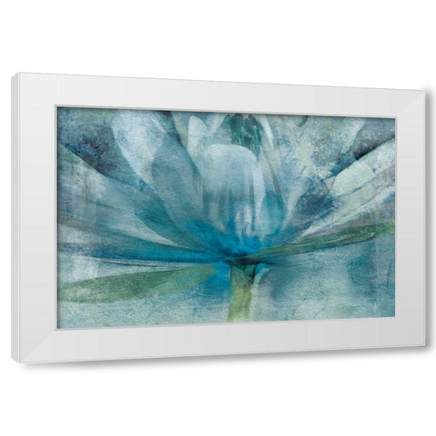 Blue White Modern Wood Framed Art Print by Calascibetta, Mike
