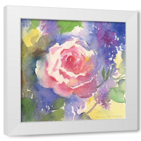 Margots Rose II White Modern Wood Framed Art Print by Troise Heidel, Theresa