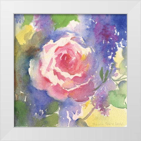 Margots Rose II White Modern Wood Framed Art Print by Troise Heidel, Theresa