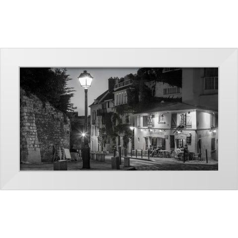 Twilight at Maison White Modern Wood Framed Art Print by Delimont, Danita