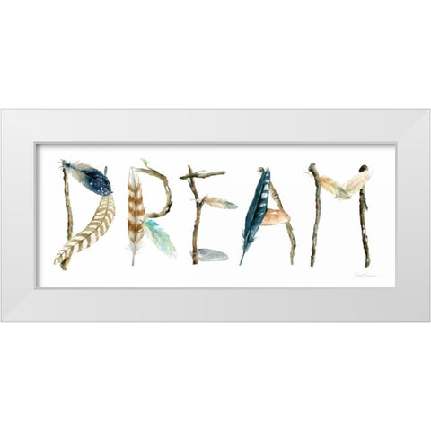 Dream White Modern Wood Framed Art Print by Robinson, Carol