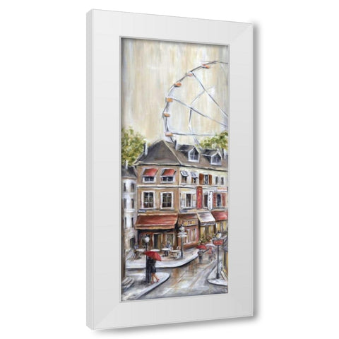 Paris Under the White Modern Wood Framed Art Print by Dunlap, Marilyn