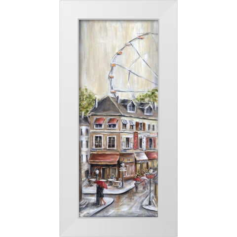 Paris Under the White Modern Wood Framed Art Print by Dunlap, Marilyn