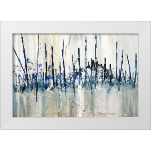 Marshes Edge White Modern Wood Framed Art Print by Jill, Susan