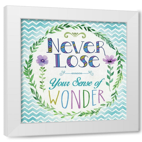 Sense of Wonder White Modern Wood Framed Art Print by Knutsen, Conrad