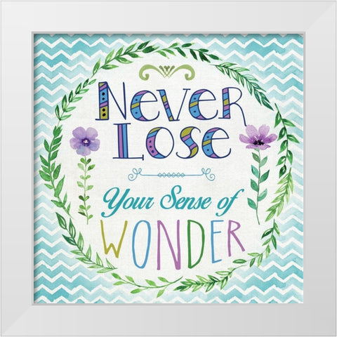 Sense of Wonder White Modern Wood Framed Art Print by Knutsen, Conrad