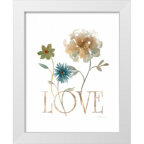 Simple Love White Modern Wood Framed Art Print by Robinson, Carol