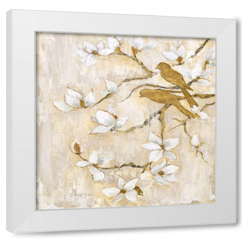 Song of Spring II White Modern Wood Framed Art Print by Tava Studios
