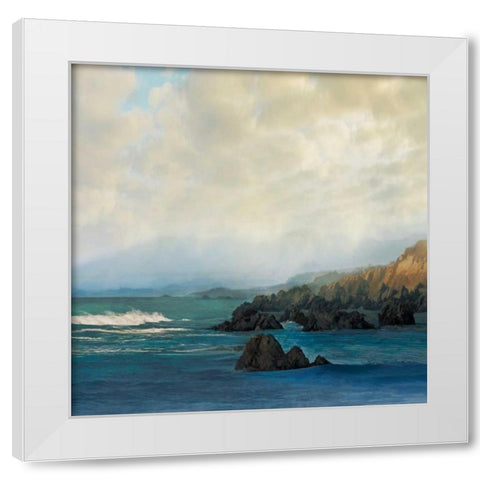 Distant White Modern Wood Framed Art Print by Calascibetta, Mike