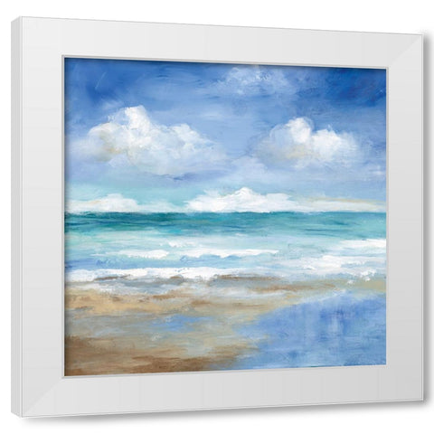 Washy Coast II White Modern Wood Framed Art Print by Nan