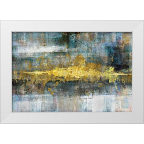 Frequency White Modern Wood Framed Art Print by Knutsen, Conrad