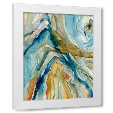 Geo Formation I White Modern Wood Framed Art Print by Robinson, Carol