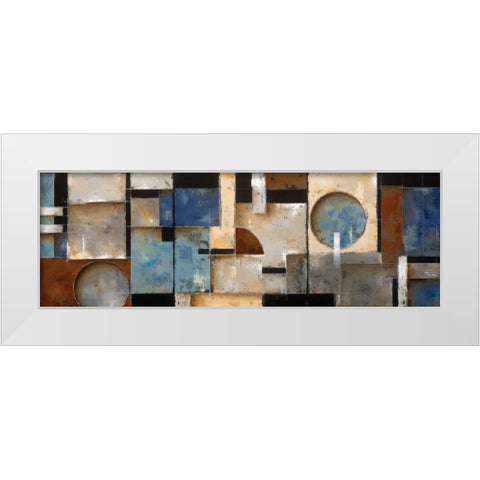 Midtown Movement White Modern Wood Framed Art Print by Berman, Ken
