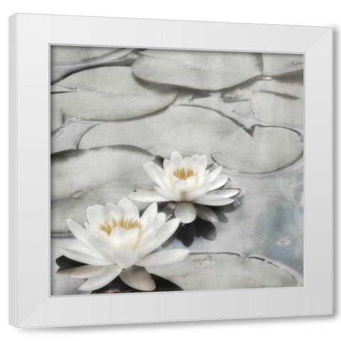 My Garden Pond I White Modern Wood Framed Art Print by Weisz, Irene