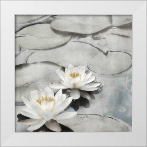 My Garden Pond I White Modern Wood Framed Art Print by Weisz, Irene