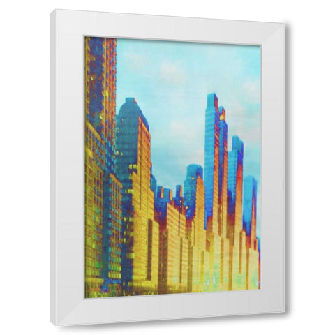 West Side White Modern Wood Framed Art Print by Jill, Susan