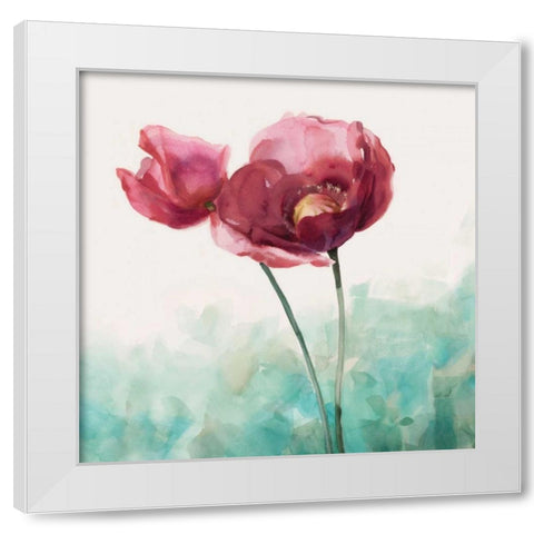 Along The Path II White Modern Wood Framed Art Print by Daniels, Rogier