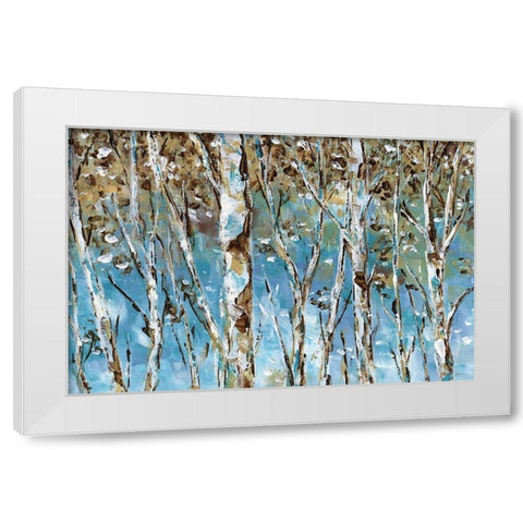 Winter Birch White Modern Wood Framed Art Print by Craven, Katrina