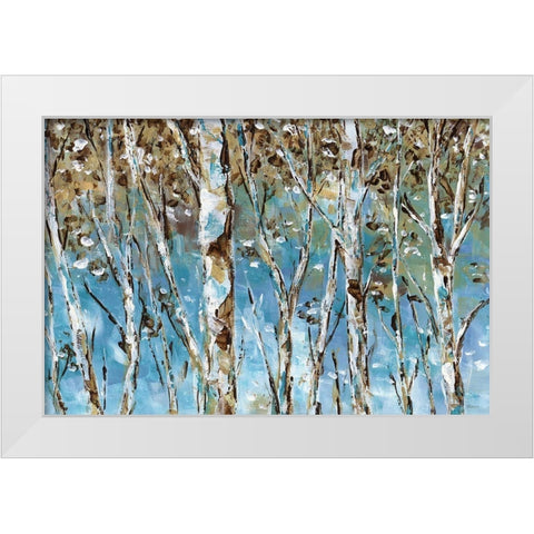 Winter Birch White Modern Wood Framed Art Print by Craven, Katrina