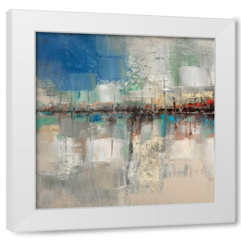 Shoreline White Modern Wood Framed Art Print by Manning, Ruane