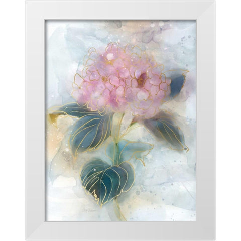 Stained Glass White Modern Wood Framed Art Print by Robinson, Carol