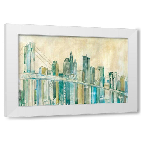New York City White Modern Wood Framed Art Print by Robinson, Carol