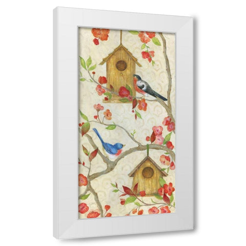 The Neighborhood White Modern Wood Framed Art Print by Tava Studios