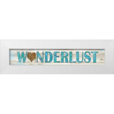 Wanderlust White Modern Wood Framed Art Print by Robinson, Carol