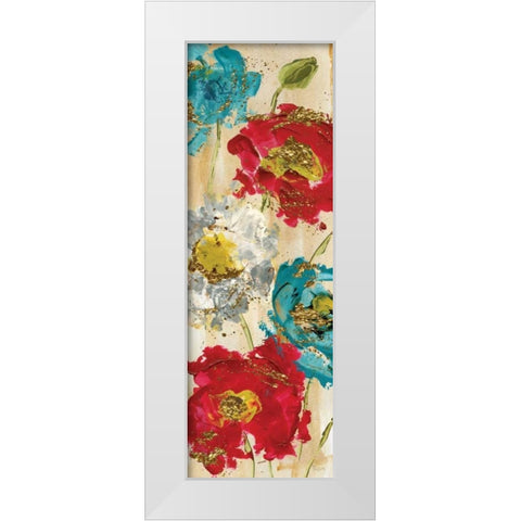 Poppy Spirit I White Modern Wood Framed Art Print by Craven, Katrina