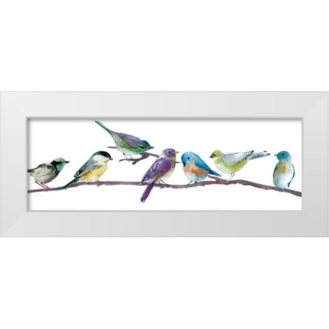 Colorful Spot White Modern Wood Framed Art Print by Robinson, Carol