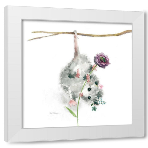 Garden Critter White Modern Wood Framed Art Print by Robinson, Carol