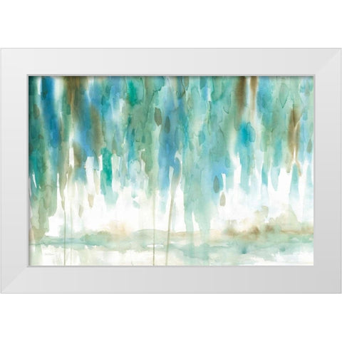 Rainwashed White Modern Wood Framed Art Print by Robinson, Carol