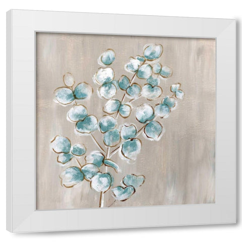 Eucalyptus II White Modern Wood Framed Art Print by Nan