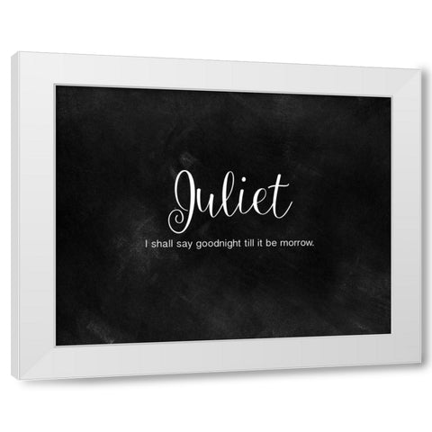 Romeo and Juliet II White Modern Wood Framed Art Print by CAD Designs