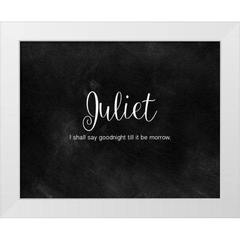 Romeo and Juliet II White Modern Wood Framed Art Print by CAD Designs