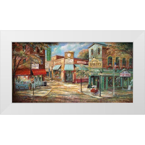 Good Morning White Modern Wood Framed Art Print by Manning, Ruane