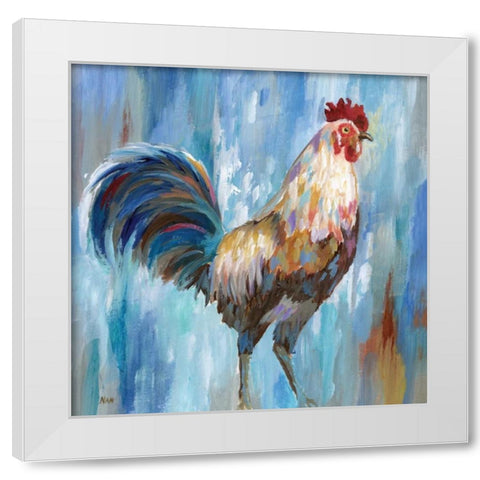 Struttin Stuff White Modern Wood Framed Art Print by Nan