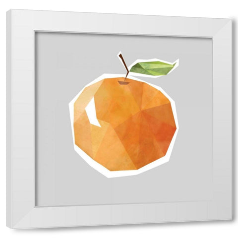 Facet Fruit Orange White Modern Wood Framed Art Print by Robinson, Carol