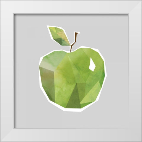 Facet Fruit Granny White Modern Wood Framed Art Print by Robinson, Carol