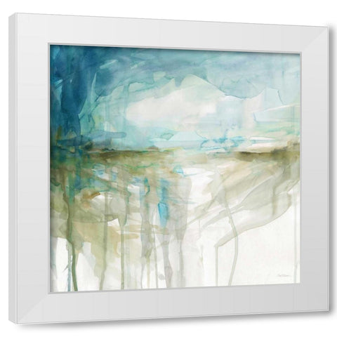 Spring Glacier White Modern Wood Framed Art Print by Robinson, Carol
