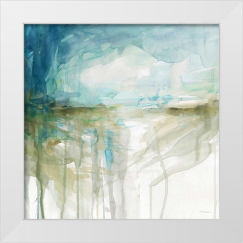 Spring Glacier White Modern Wood Framed Art Print by Robinson, Carol