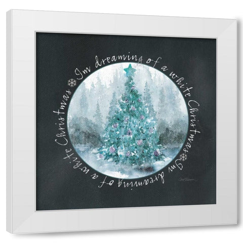 White Christmas White Modern Wood Framed Art Print by Robinson, Carol