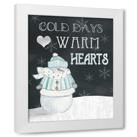 Cold Days Warm White Modern Wood Framed Art Print by Robinson, Carol