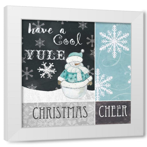 Christmas Cheer White Modern Wood Framed Art Print by Robinson, Carol